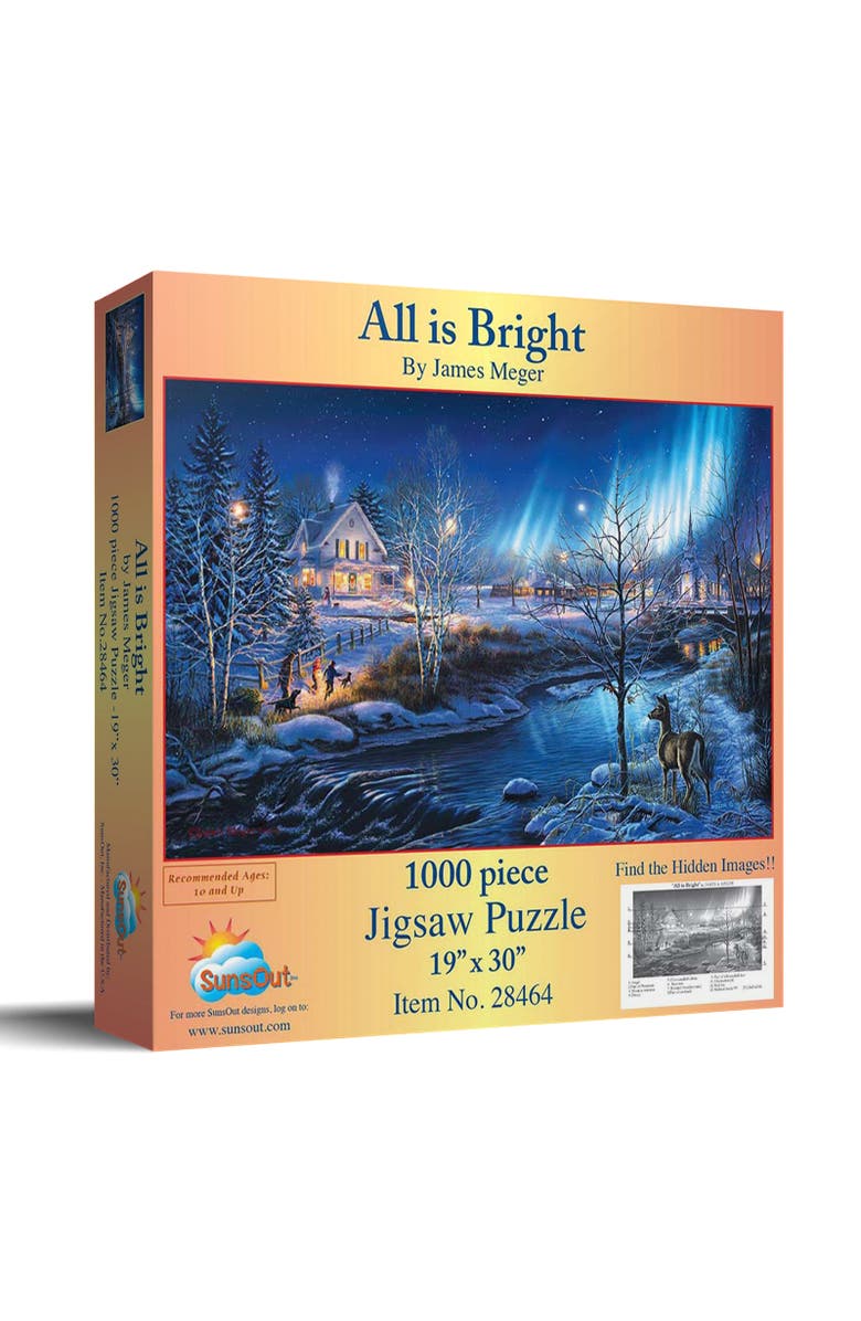 Sunsout All is Bright 1000 piece Jigsaw Puzzle for Adults, Main, color, Multicolor