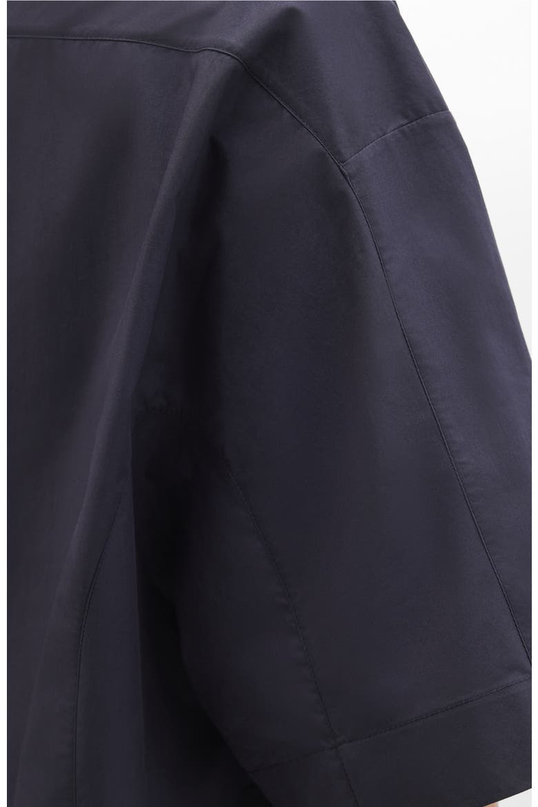 Poplin Short Sleeve Shirt, Alternate, color, Midnight