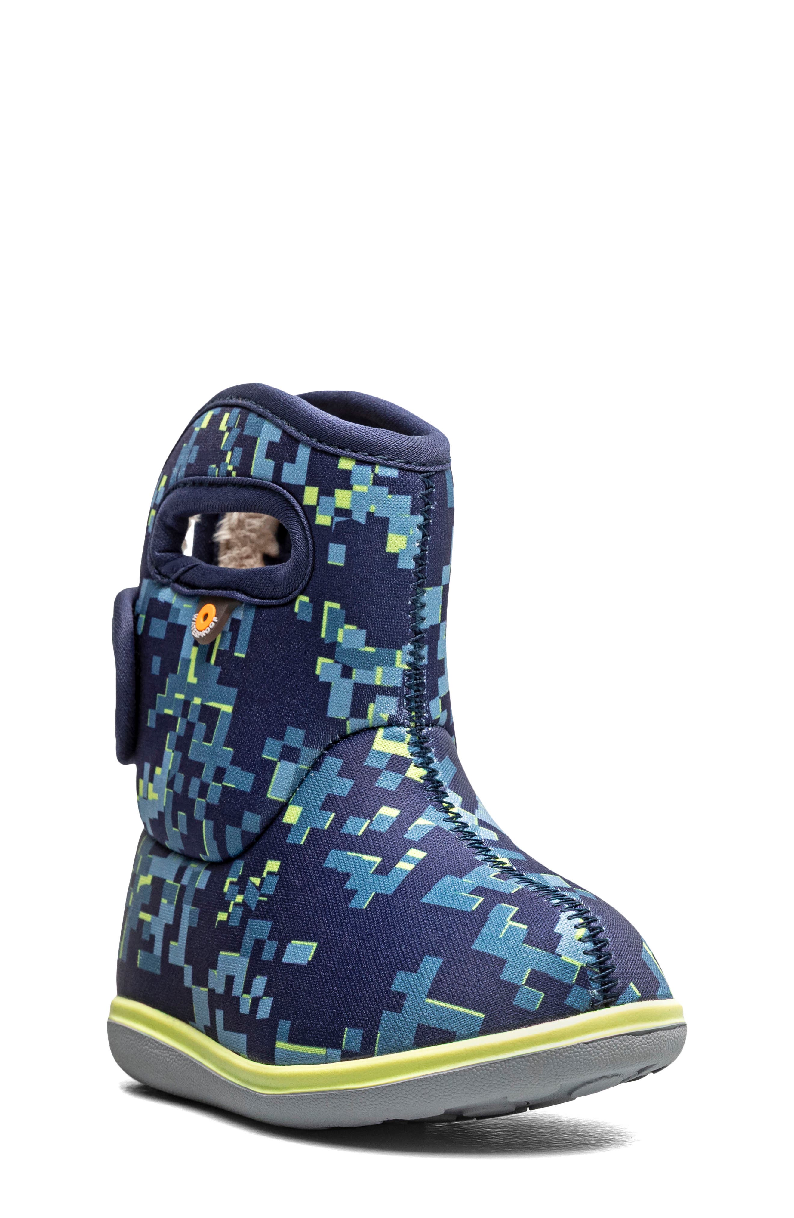 Baby Bogs II Insulated Waterproof Boot, Main, color, NAVY CAMO MULTI