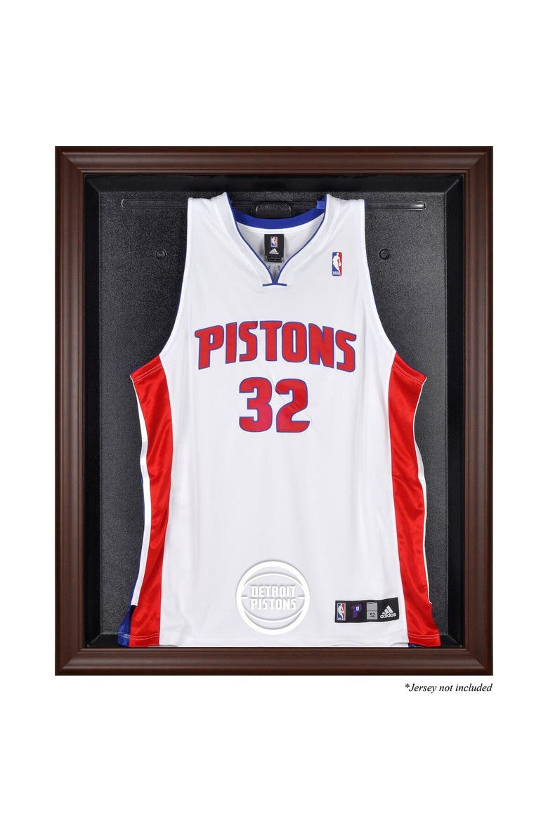FANATICS AUTHENTIC Detroit Pistons Framed Brown Jersey Display Case, Main, color, 