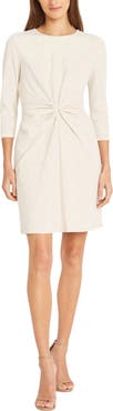 DONNA MORGAN FOR MAGGY Front Knot Sheath Dress