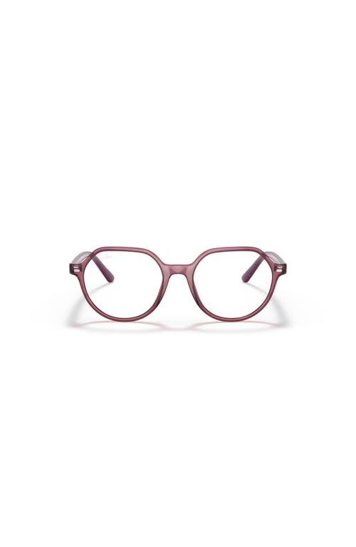 Ray Ban Ray-ban 47mm Square Optical Glasses In Pink