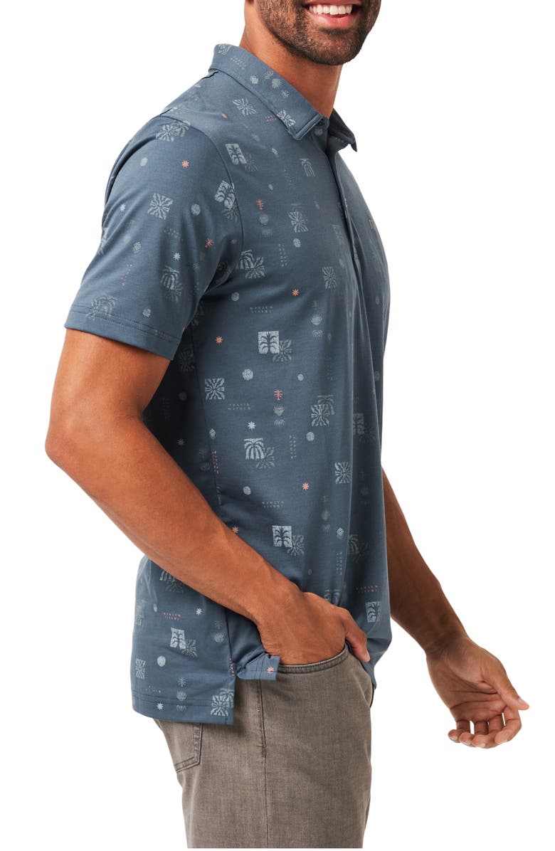 TravisMathew Quick Trip Polo, Alternate, color, Mood Indigo/ Vintage Indigo