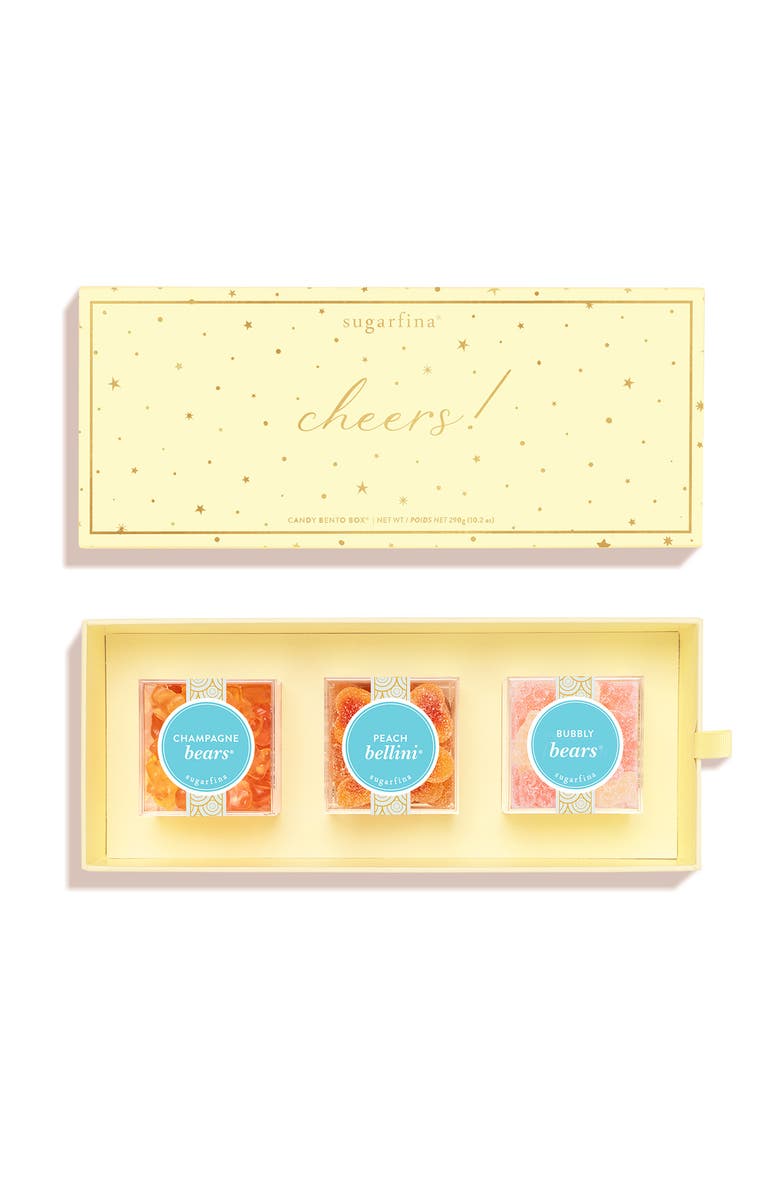 sugarfina Cheers 3-Piece Candy Bento Box, Alternate, color, 