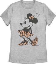 Minnie Mouse Women's Minnie Mouse Leopard Outfit Graphic T-Shirt