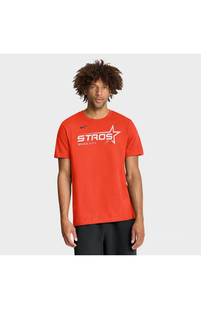 Nike Men's Nike Orange Houston Astros City Connect Wordmark T-Shirt, Alternate, color, Orange