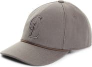 Christian Louboutin Logo Embroidered Cotton Baseball Cap