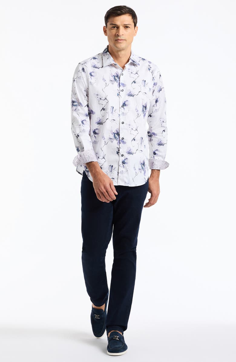 Robert Graham Dornan Long Sleeve Button-Up Shirt, Alternate, color, White