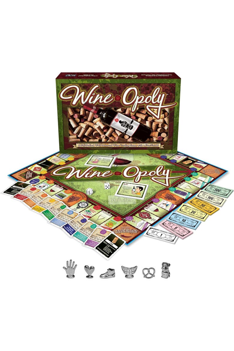 Wineopoly Monopoly Board Game, Alternate, color, Multicolored