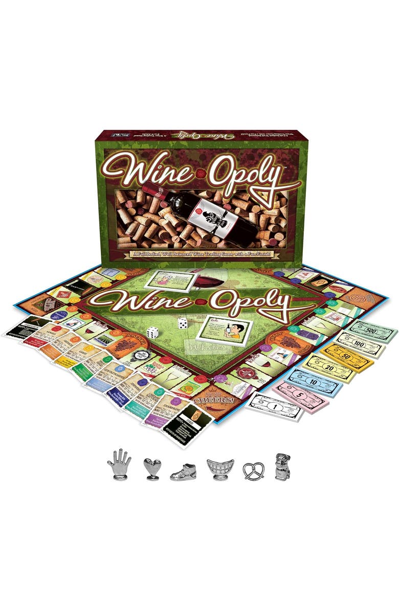 Late for the Sky Wineopoly Monopoly Board Game, Alternate, color, Multicolored