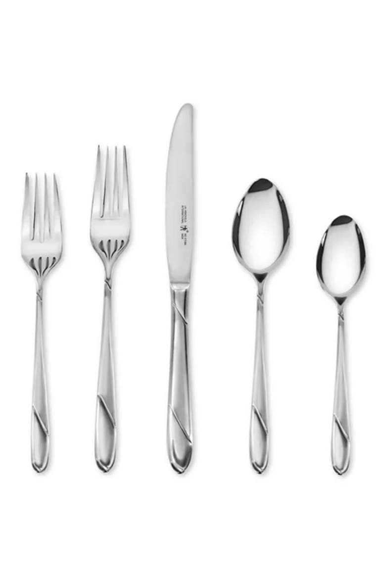Milena Stainless Steel 62-Piece Flatware Set, Main, color, SILVER