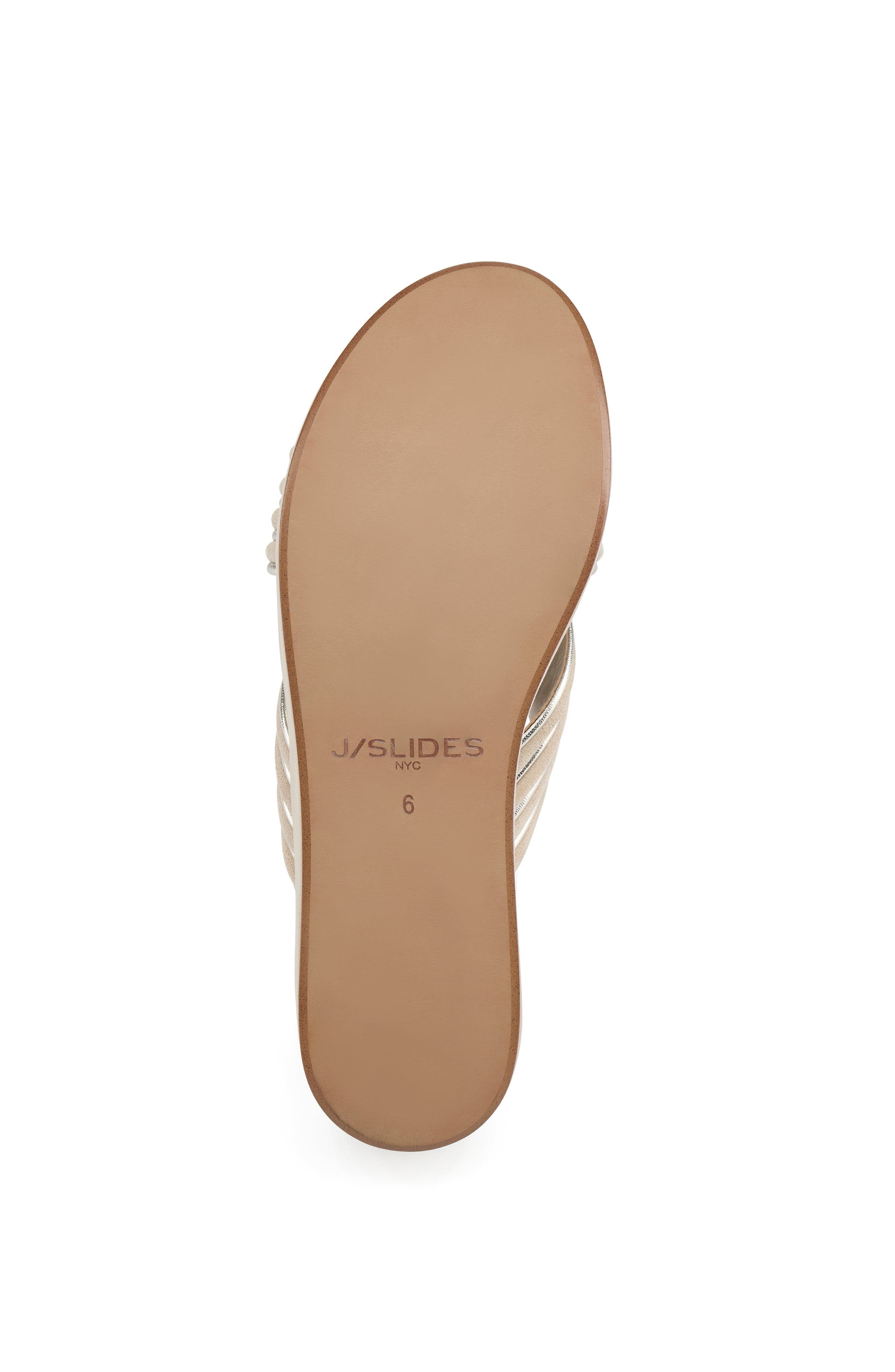 JSlides Footwear Quiana Sandal, Alternate, color, Sand Light Gold