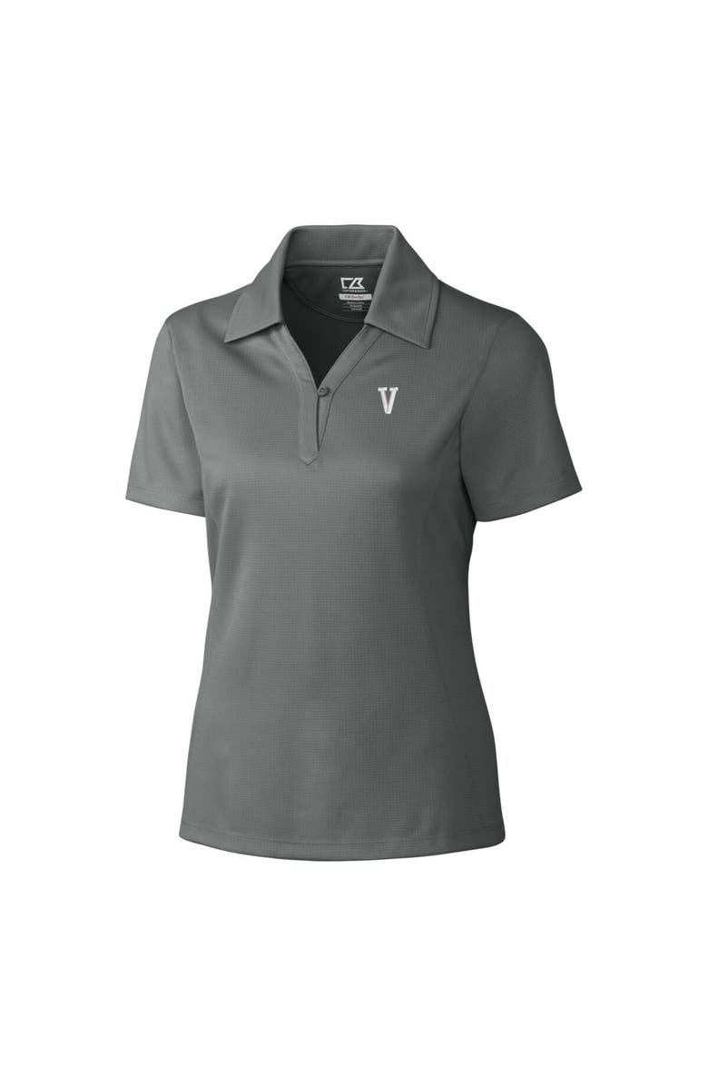 Cutter & Buck Women's Cutter & Buck Steel Villanova Wildcats CB DryTec Genre Textured Solid Polo, Alternate, color,
