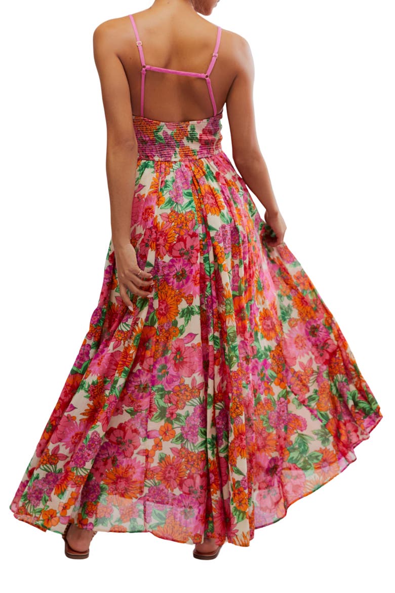 Dream Weaver Cotton Maxi Sundress, Alternate, color, IVORY/PINK COMBO