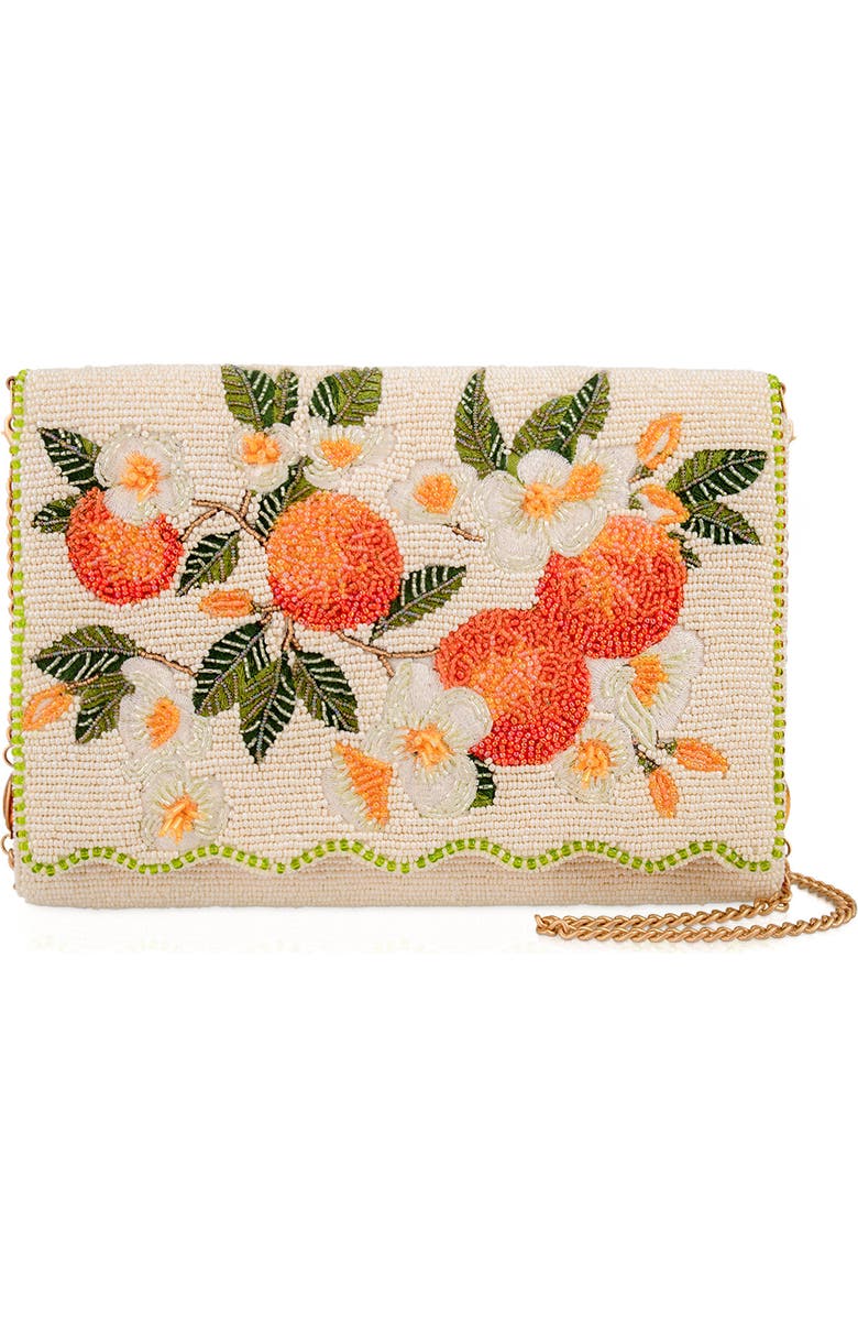 Mary Frances Accessories Sun Kissed Crossbody Handbag, Main, color, Ivory