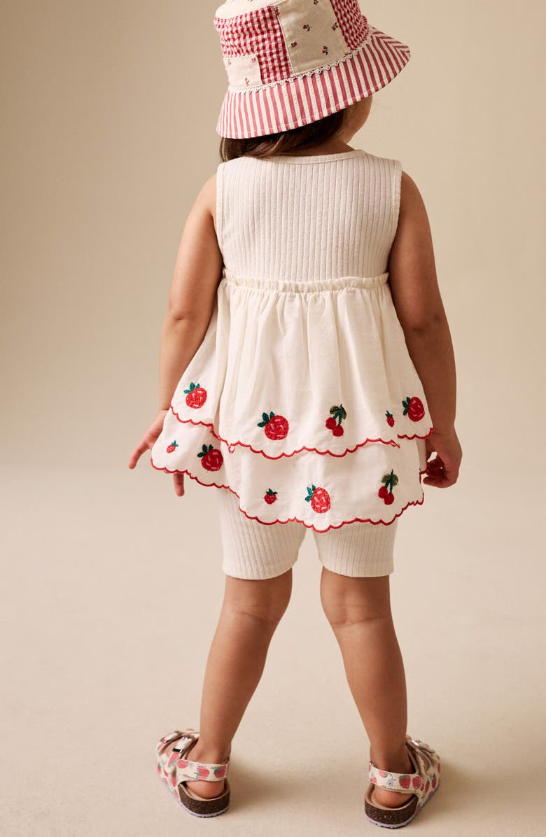 NEXT Kids' Frill Tank & Bike Shorts Set, Alternate, color, White