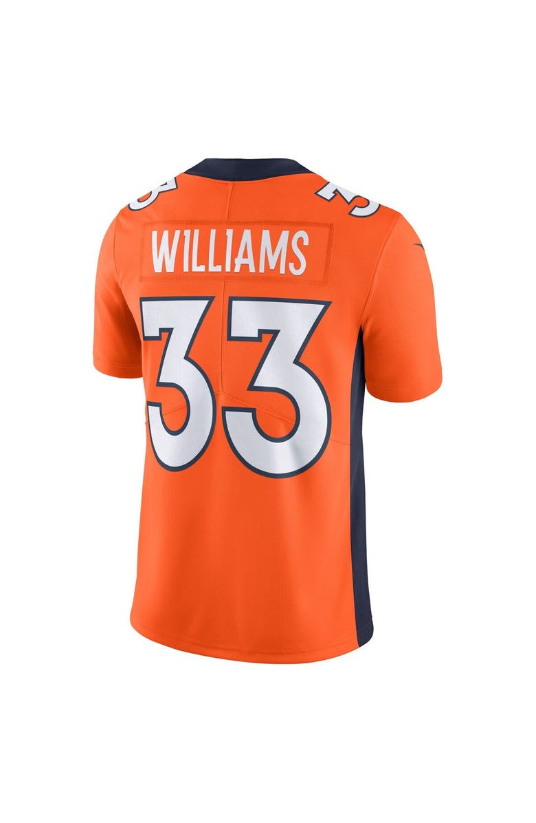 Nike Men's Nike Javonte Williams Orange Denver Broncos  Vapor Untouchable Limited Jersey, Alternate, color, 