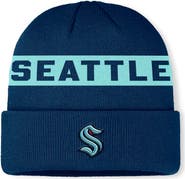 FANATICS Men's Fanatics Deep Sea Blue Seattle Kraken Authentic Pro Rink Cuffed Knit Hat