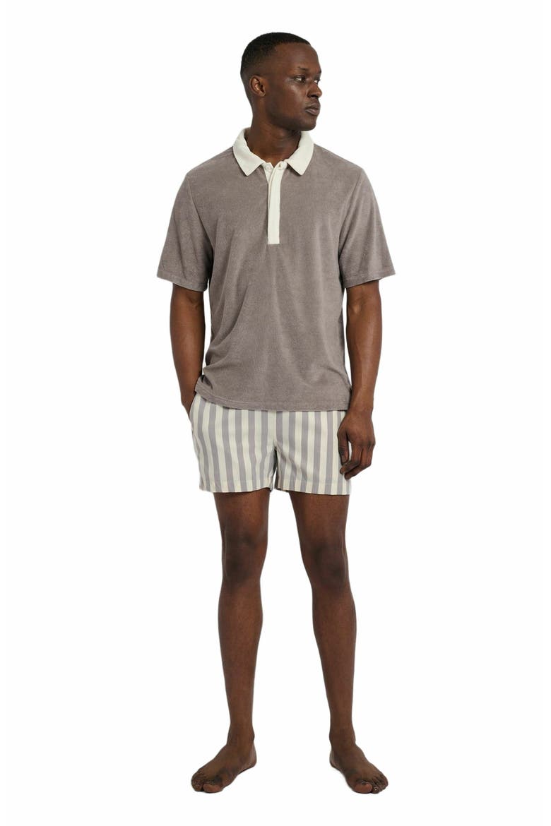Charles 4" Swim Trunk, Main, color, CINDER/CREAM