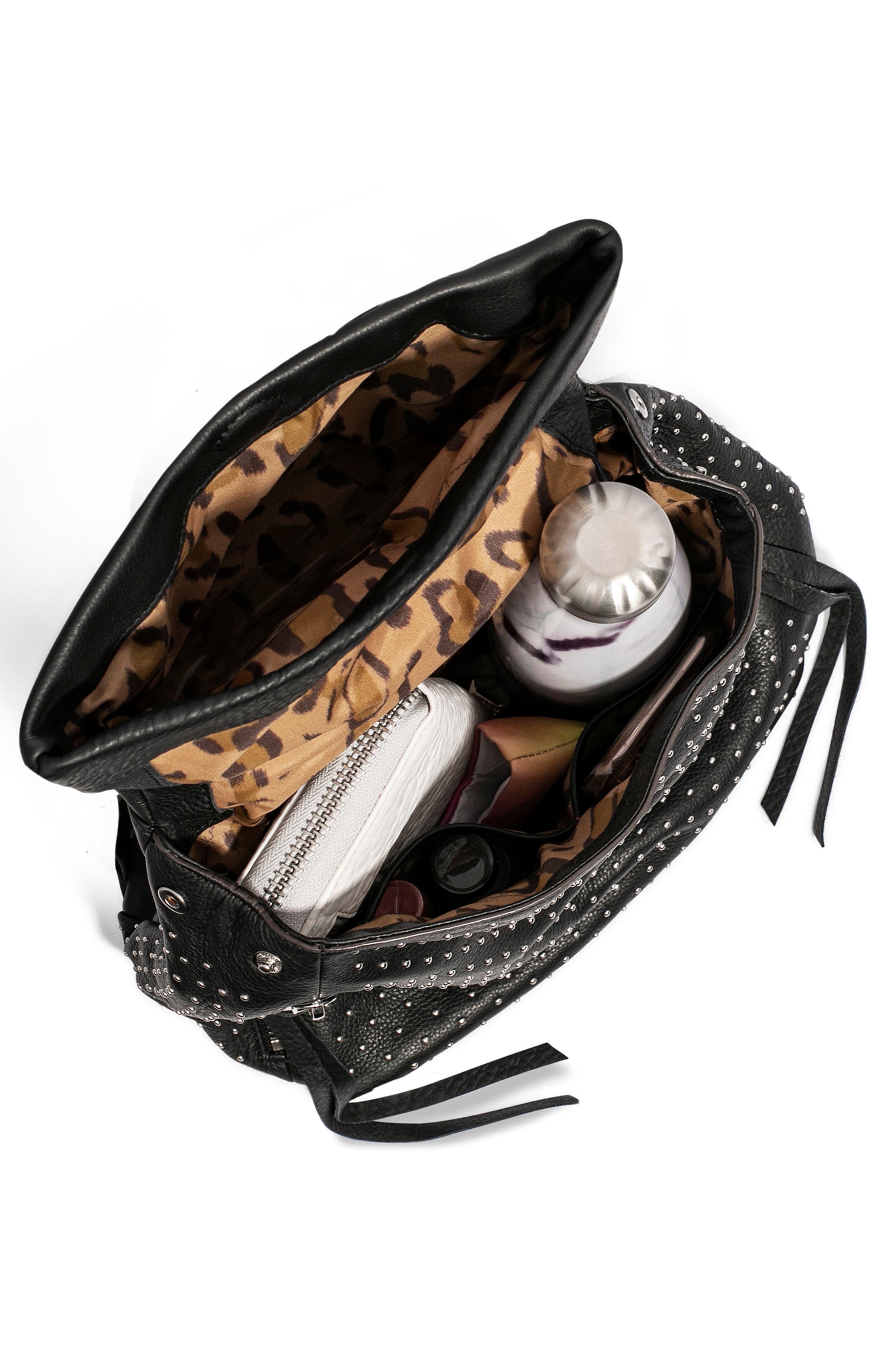 Kestenberg Bali Backpack, Alternate, color, BLACK MICRO STUDS