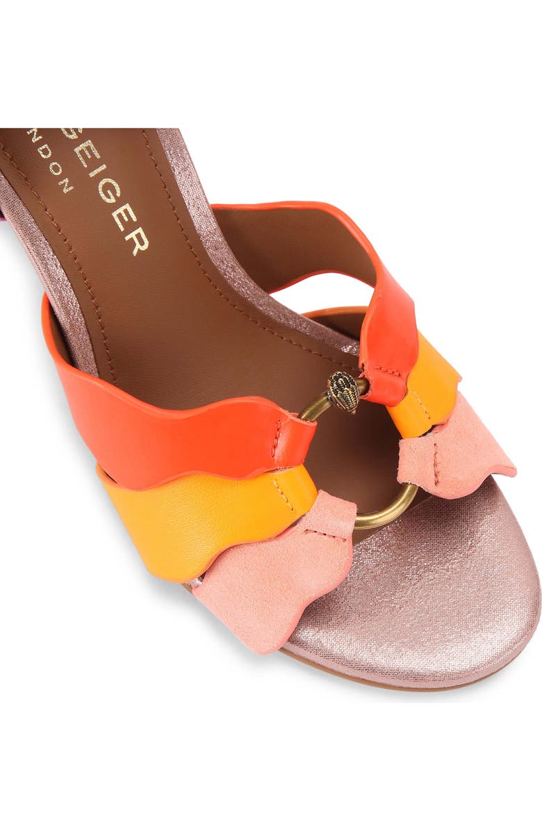 Kurt Geiger London Sun Wave Ankle Strap Sandal, Alternate, color, Pink Multi