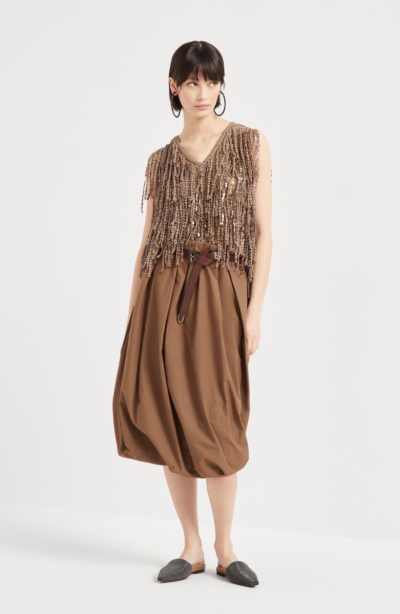 Brunello Cucinelli Dazzling Cascades top, Alternate, color, 