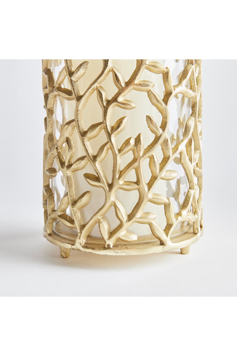 Celine Hurricane Candle Holder, Alternate, color, Gold