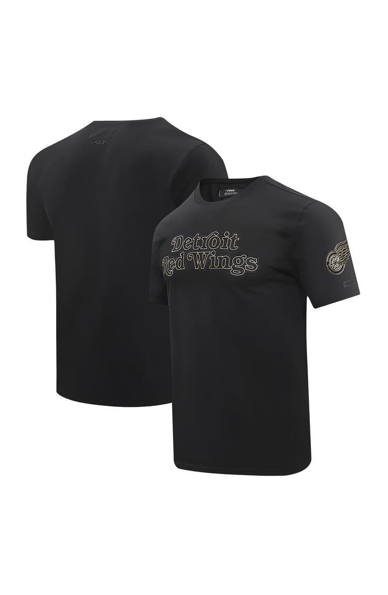 PRO STANDARD Men's Pro Standard Black Detroit Red Wings Wordmark T-Shirt, Main, color, Black