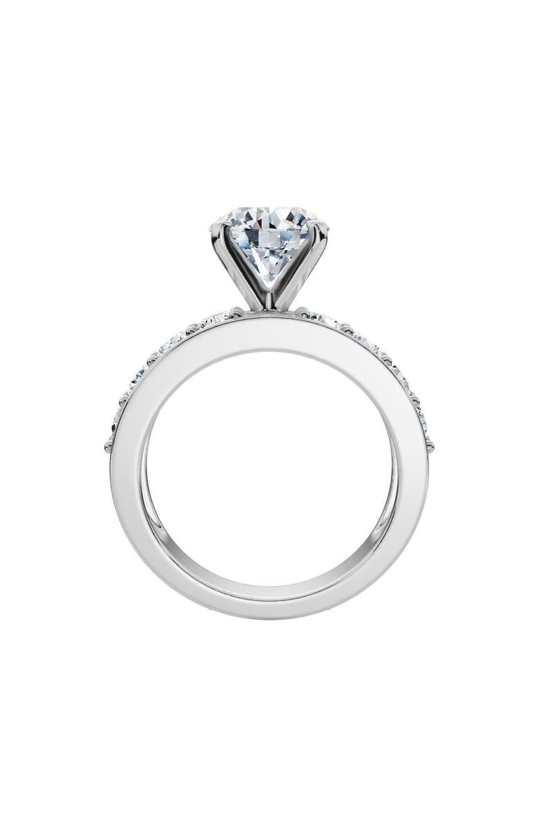 Bliss Diamond Certified 2.90Ct Round Diamond Engagement Ring Lab Grown, Alternate, color, 14K White Gold