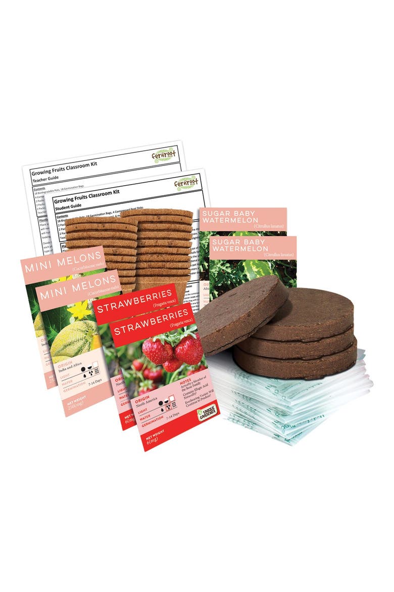 Growing Fruits Classroom Kit, Main, color, brown