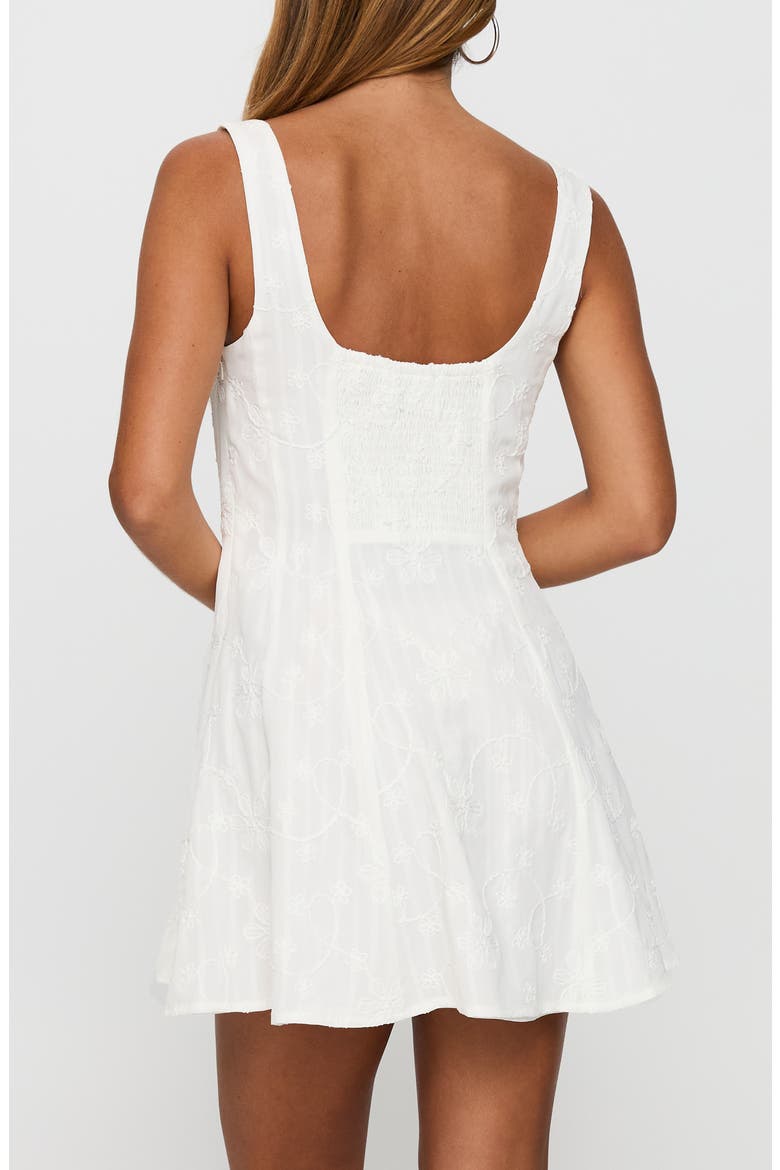 You Can Floral Embrodiered Minidress, Alternate, color, WHITE