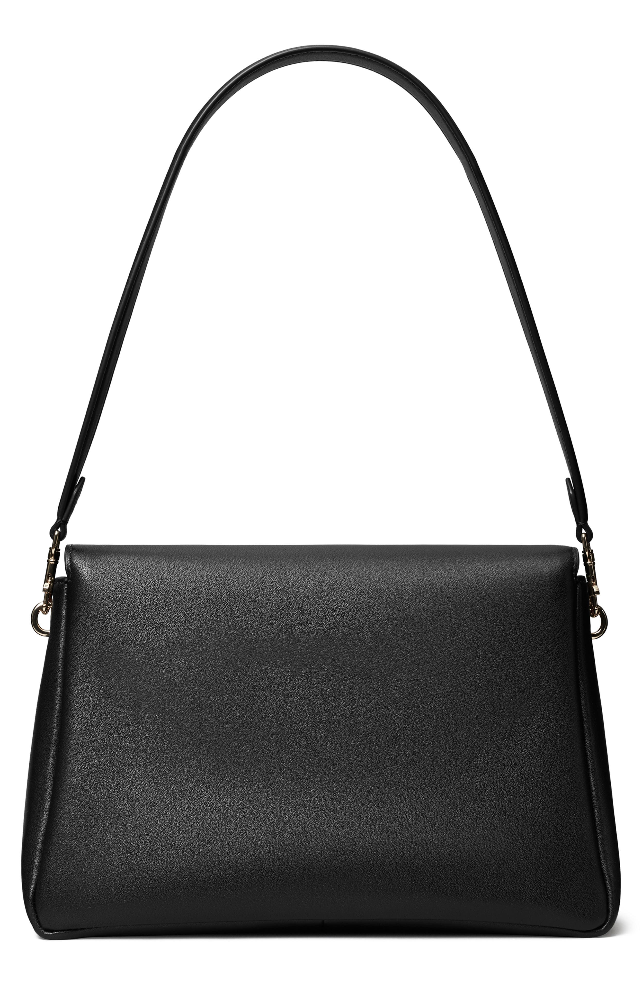 Tory Burch Charlie Leather Shoulder Bag, Alternate, color, 