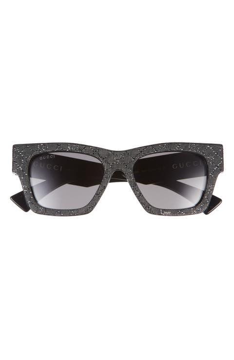 GUCCI ブラックレザー フラットシューズ　37(23.5) Shop Black Gucci Online | Nordstrom