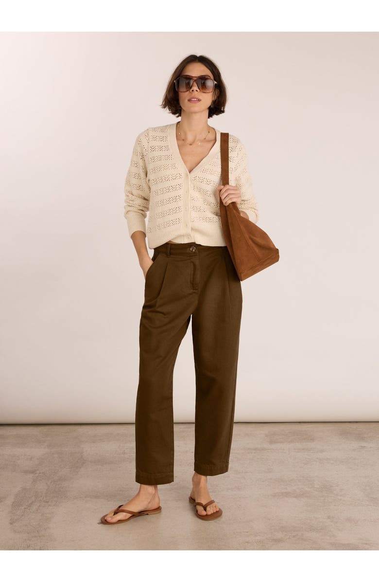 Baukjen Paola Mid-Rise Ankle Grazer Chino, Alternate, color, Milk Chocolate