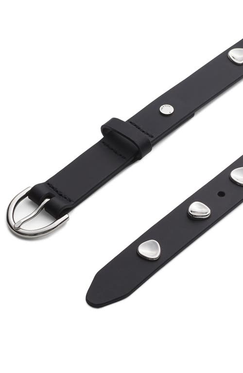 Rag & Bone Brynn Leather Belt In Black