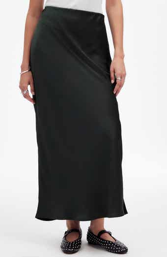 Madewell Satin Maxi Slip Skirt