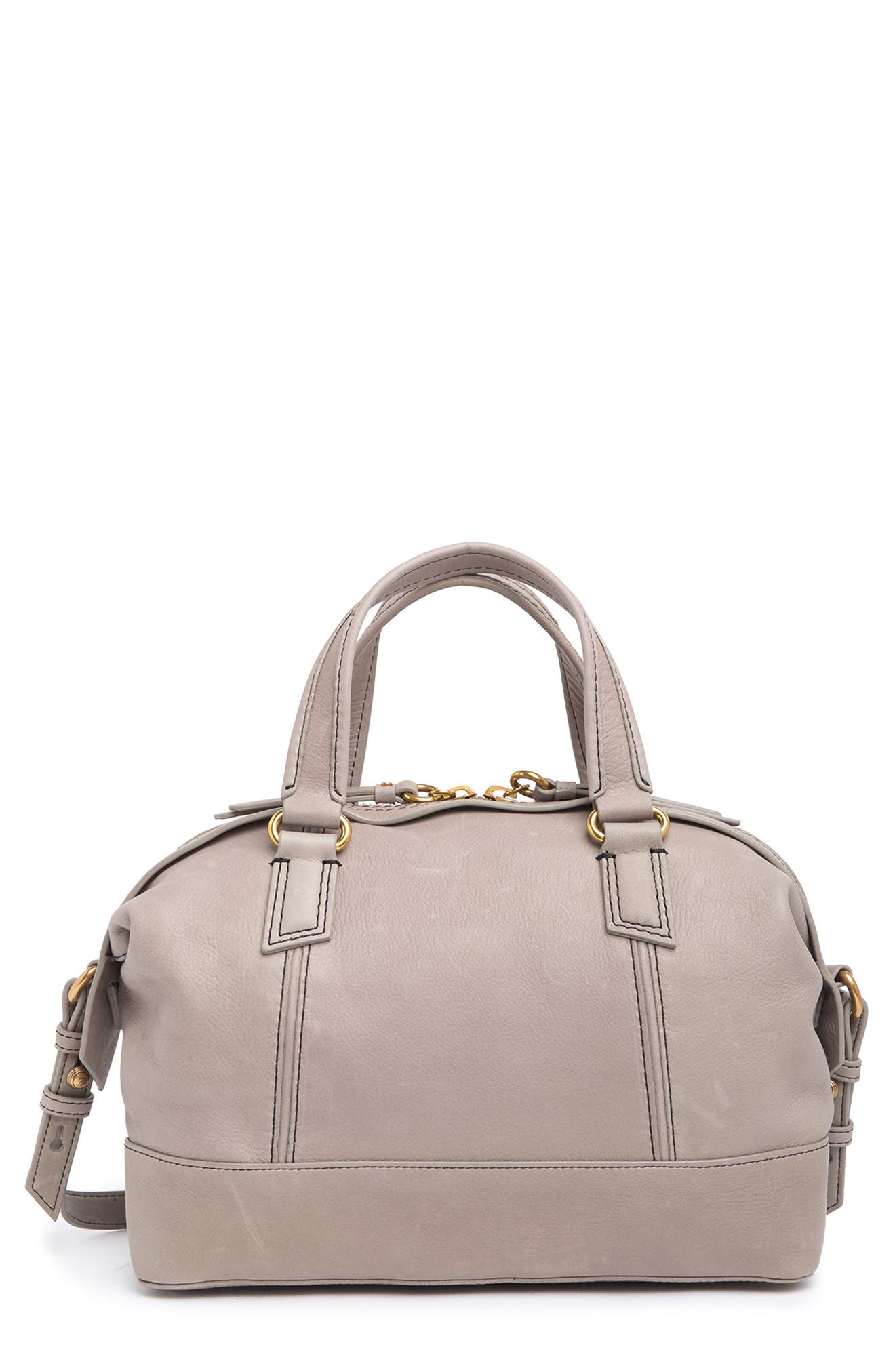 AMERICAN LEATHER CO. Willow Leather Draped Satchel Bag, Main, color, 