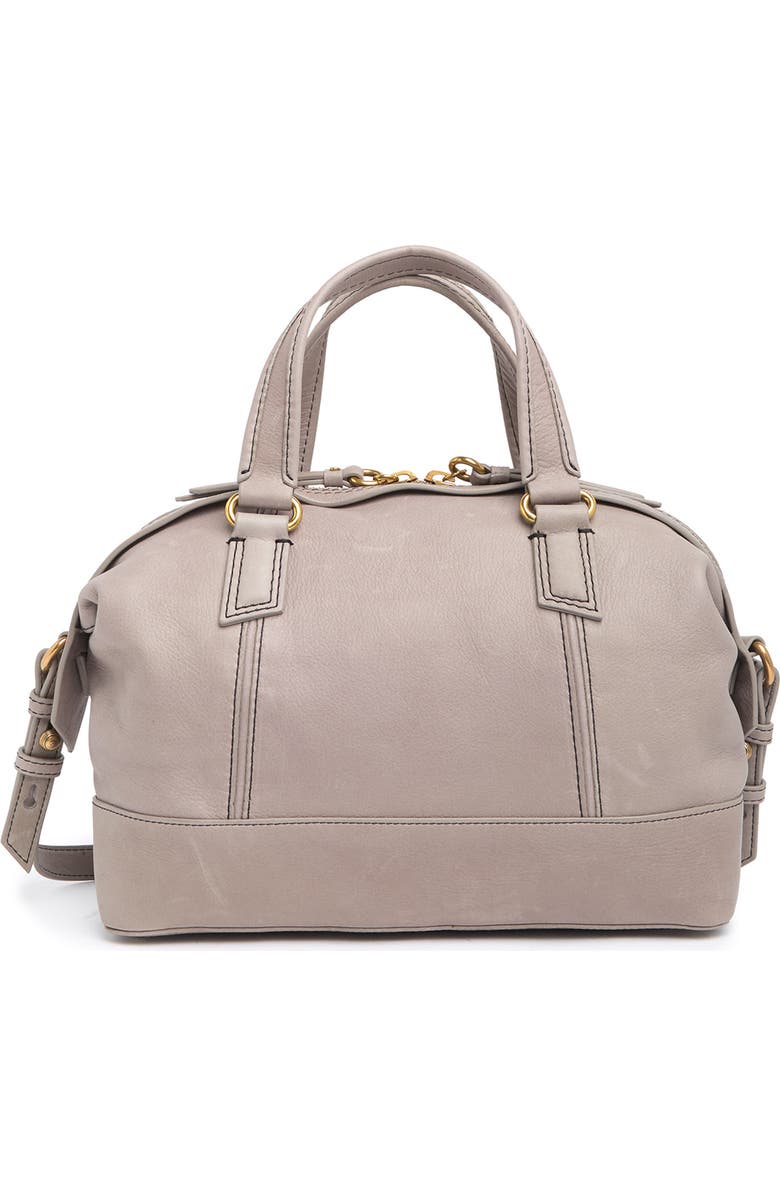 AMERICAN LEATHER CO. Willow Leather Draped Satchel Bag, Main, color,