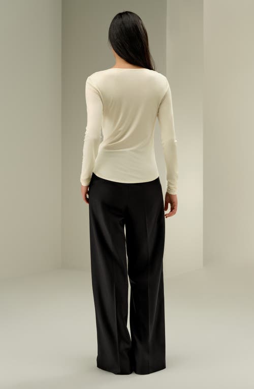 Lilysilk Scoop-neck Pure Silk Slim Fit Top In Animal Print