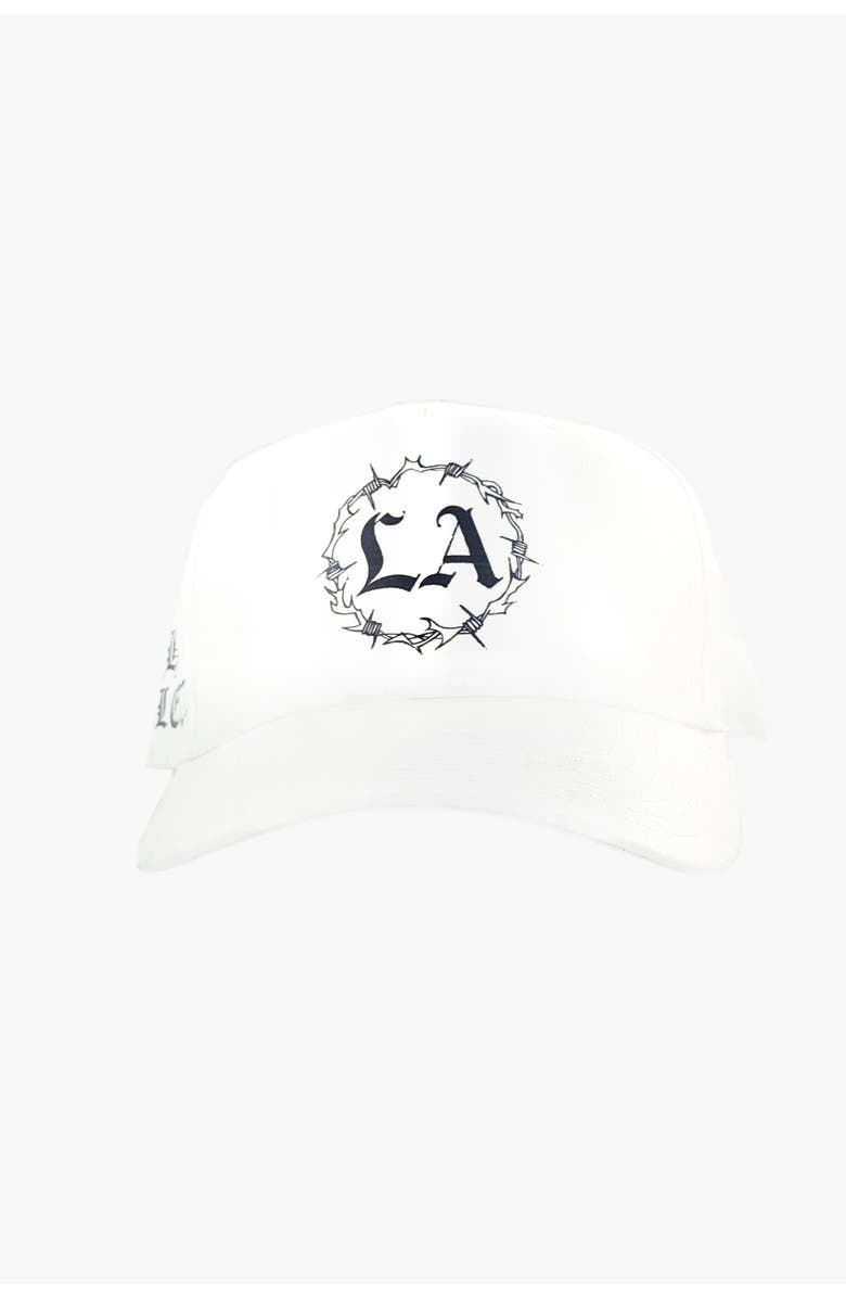THE CELECT LA Barbwire Mid Profile Cap, Main, color, White