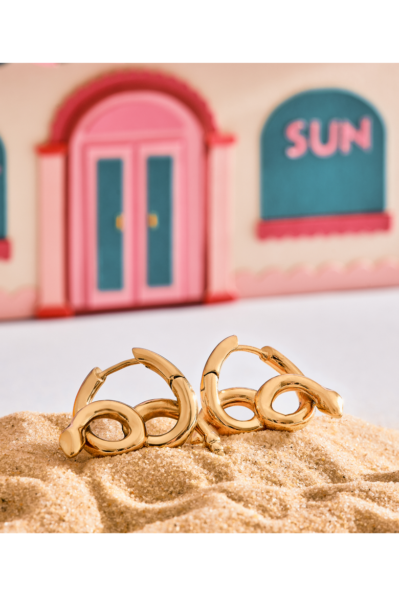 Karyn Snake Earrings, Alternate, color, Gold