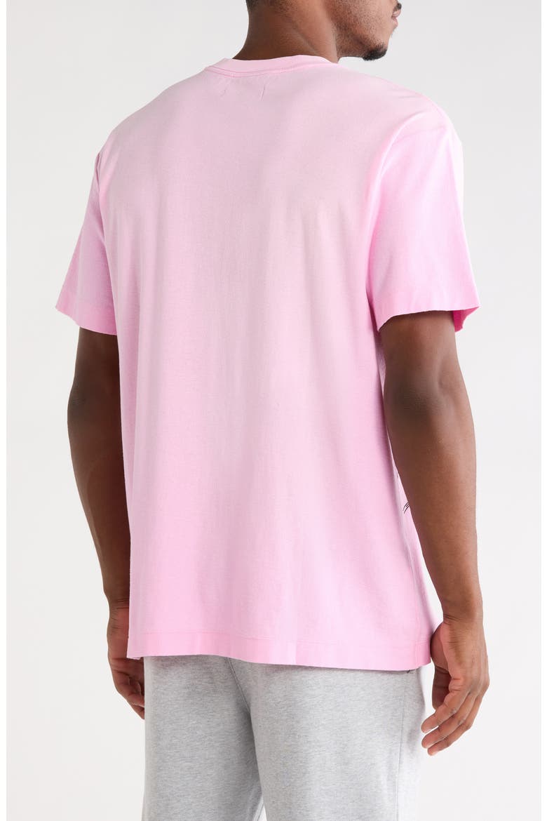 Textured Cotton Jersey T-Shirt, Alternate, color, PINK