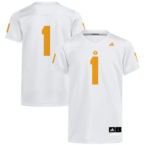 Youth adidas #1 White Tennessee Volunteers Replica Football Jersey