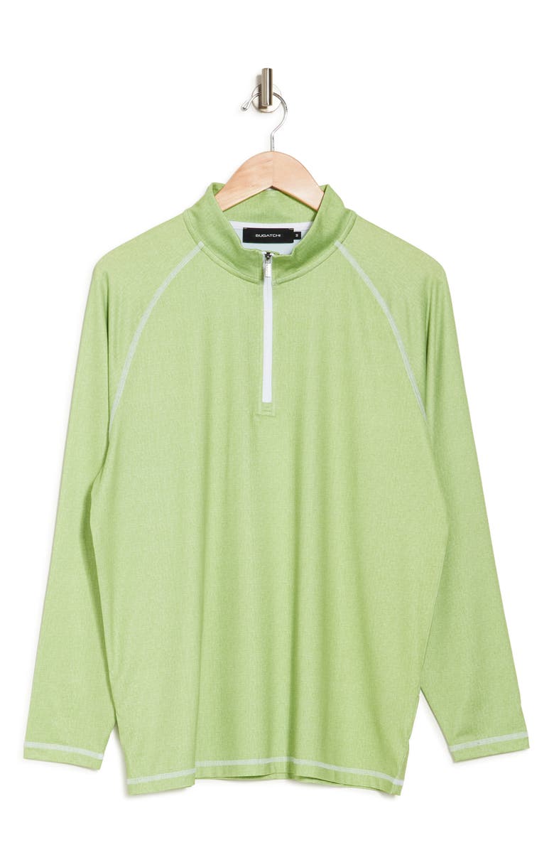 Bugatchi Quarter Zip Performance Pullover, Alternate, color, 
