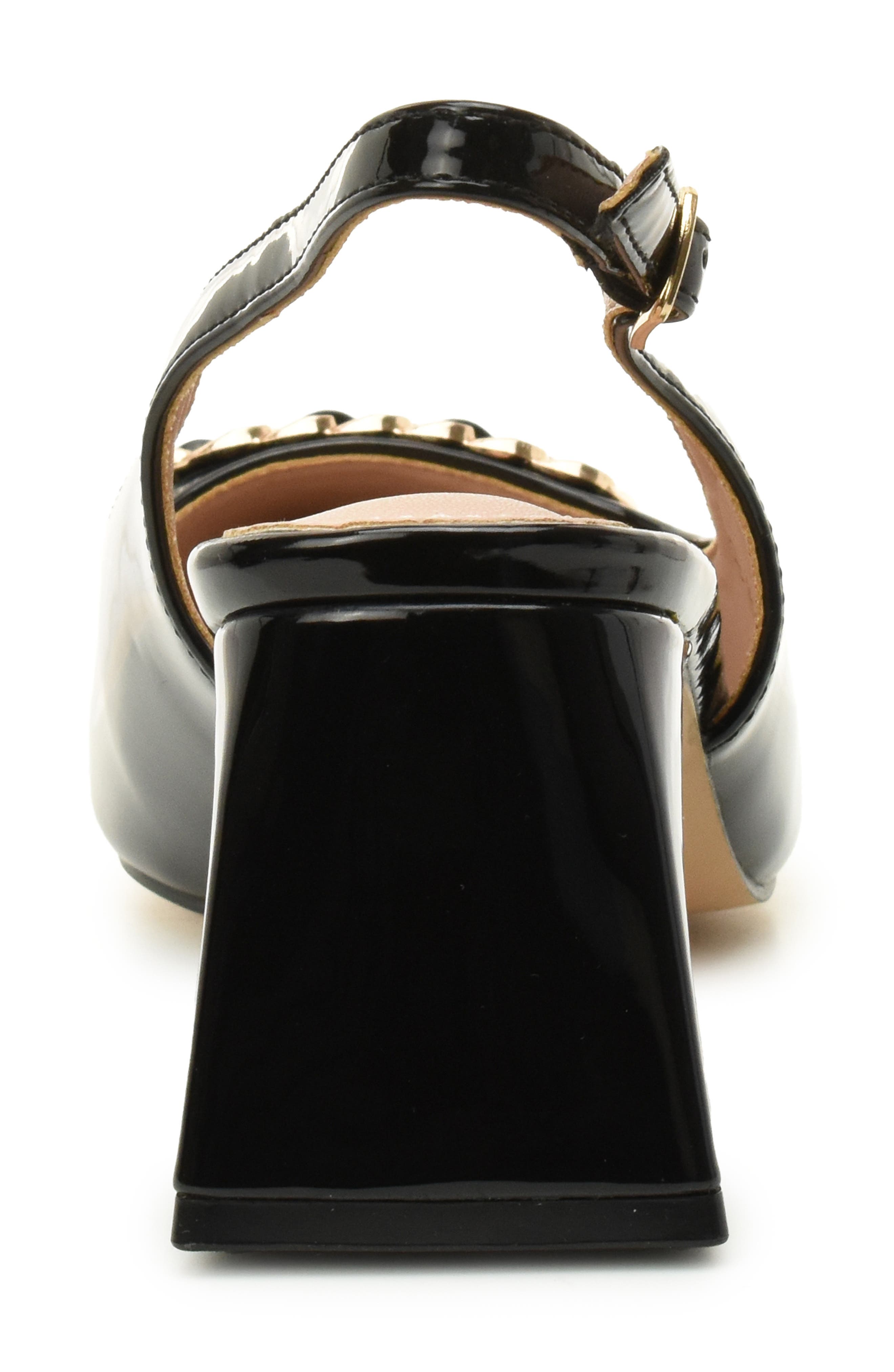 Nicole Miller Block Heel Slingback Pump, Alternate, color, Black