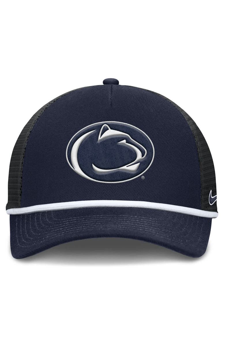 Nike Men's Nike Navy Penn State Nittany Lions Rise Primetime Trucker Adjustable Hat, Alternate, color, Navy