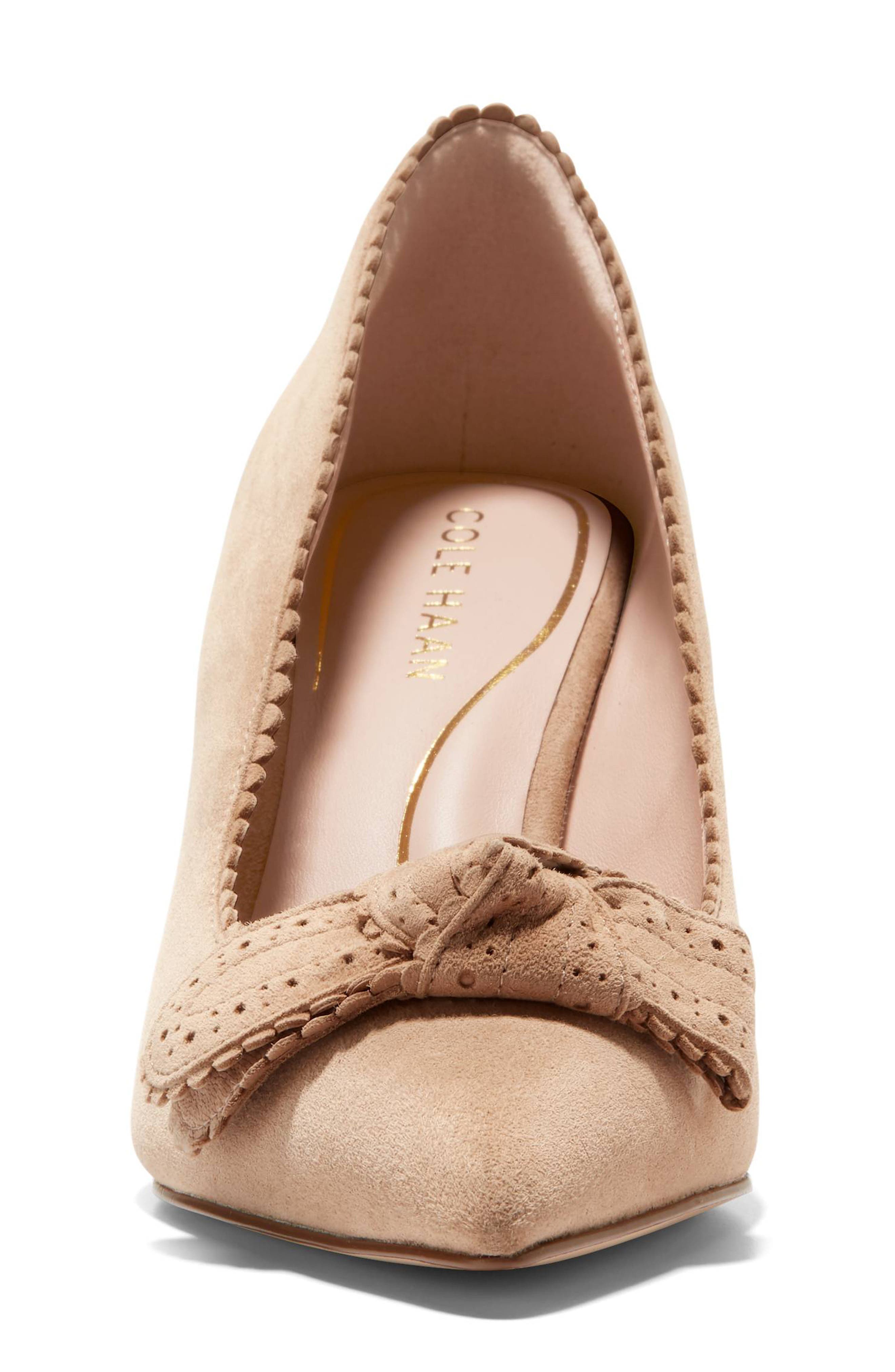 Cole Haan Bellport Bow Pointed Toe Pump, Alternate, color, 