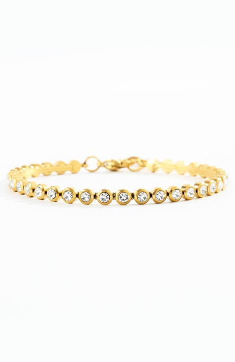 Bezel Tennis Bracelet