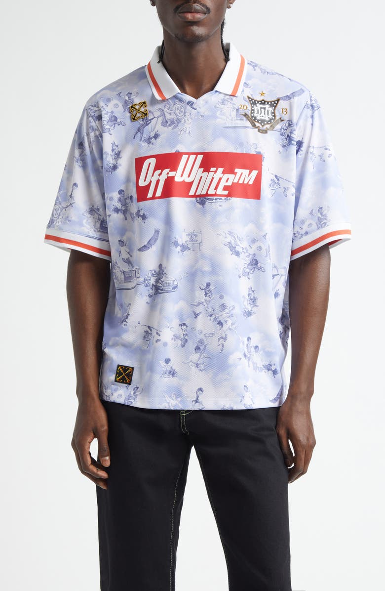 Off-White Fresco Soccer Polo, Main, color, 