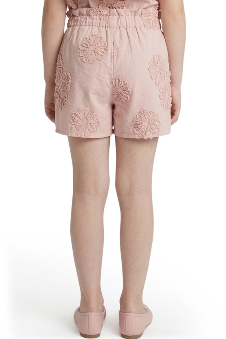 Kids' Floral Appliqué Shorts, Alternate, color, BLUSH